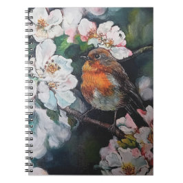 Cuaderno Robin con flor de cerezo