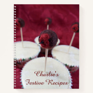 Cuaderno Robin Cupcakes Receta Portátil Espiral