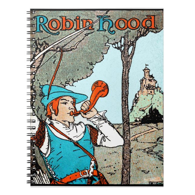Cuaderno Robin Hood Antiguo Ilustracion Merry Men (Frente)
