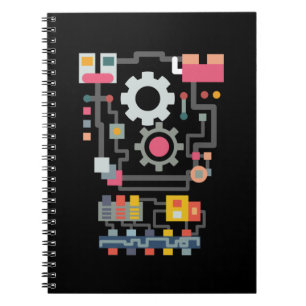Cuaderno Robot Artificial Intelligence Cute Engineer