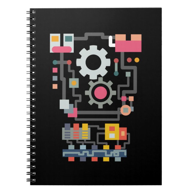 Cuaderno Robot Artificial Intelligence Cute Engineer (Frente)