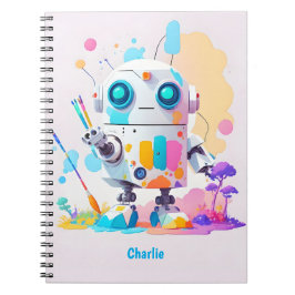 Cuaderno Robot artista caprichoso para almas creativas
