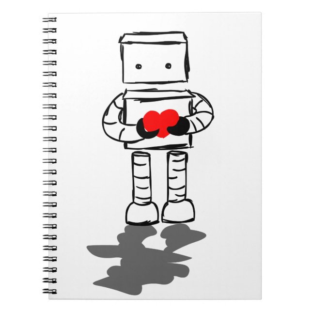 Cuaderno Robot con el corazón (Frente)