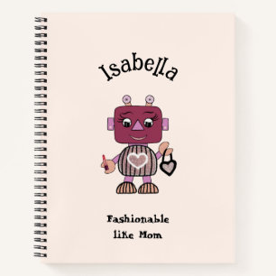 Cuaderno Robot de moda