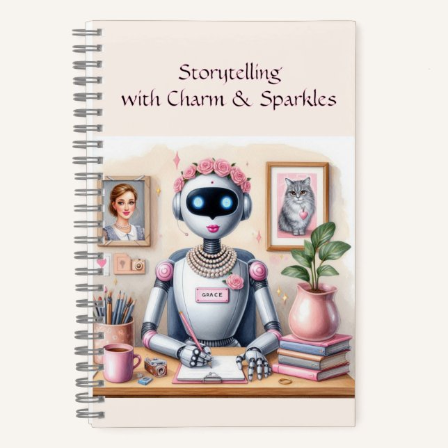 Cuaderno Robot de narración Grace  (Anverso)