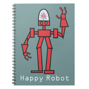 Cuaderno Robot feliz