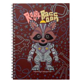 Cuaderno Robot Raccoon Spiral Notebook