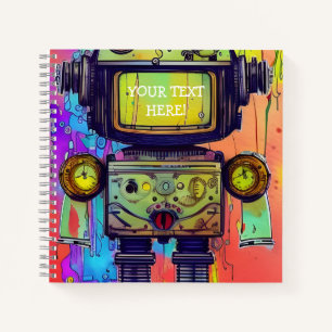 Cuaderno Robot steampunk