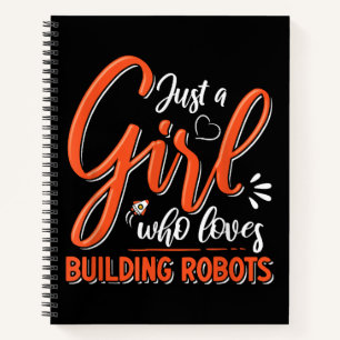 Cuaderno Robotics Engineer Robot Lover Chica Rob