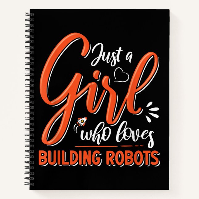 Cuaderno Robotics Engineer Robot Lover Chica Rob (Anverso)
