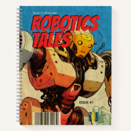Cuaderno Robotics Tales Vintage Sci-Fi Comic Art