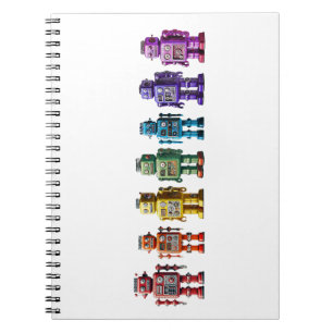 Cuaderno Robots Arcoíris