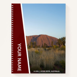Cuaderno Roca Ayers, Uluru, Australia de las afueras, rojo