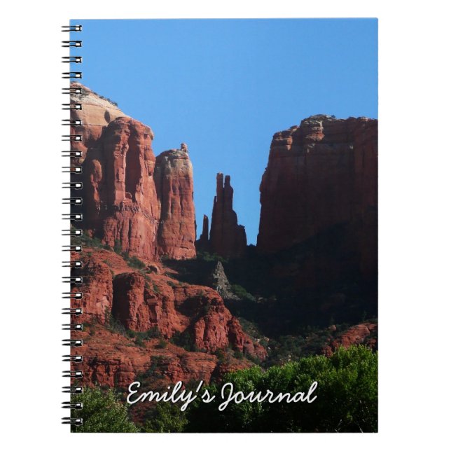 Cuaderno Roca catedral en el Monumento a Sedona Arizona (Frente)