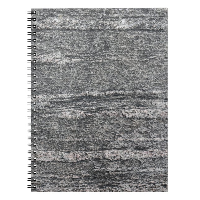 Cuaderno Roca de sedimento en capas negras (Frente)
