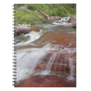 Cuaderno Roca roja en Baring Creek en Glacier National