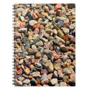 Cuaderno Rocas de guijarros de textura colorida