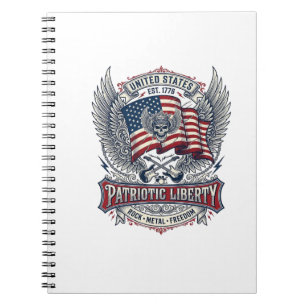 Cuaderno Rociero de bandana patriótica Old Glory Música Roc