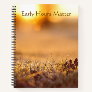 Cuaderno Rocío Dorado Macro Naturaleza