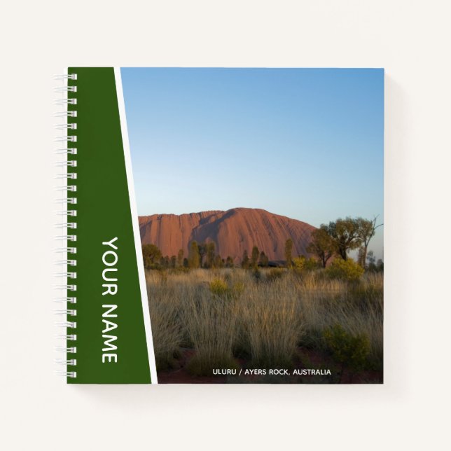 Cuaderno Rock Ayers, Uluru, Australia, Plaza Verde (Anverso)