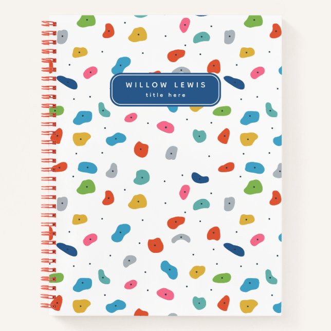 Cuaderno Rock Climbing Cute Kids Colorful (Anverso)