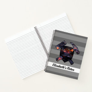 Cuaderno Rock de geólogo con flujo de lava hawaiano