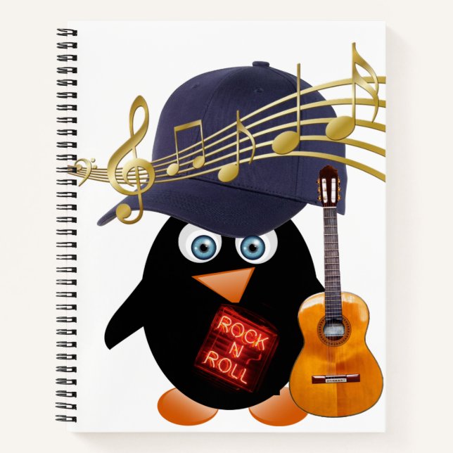 Cuaderno Rock de guitarra en espiral (Anverso)