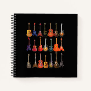Cuaderno Rock De Guitarra Y Roll Instrumentos Musicales Reg