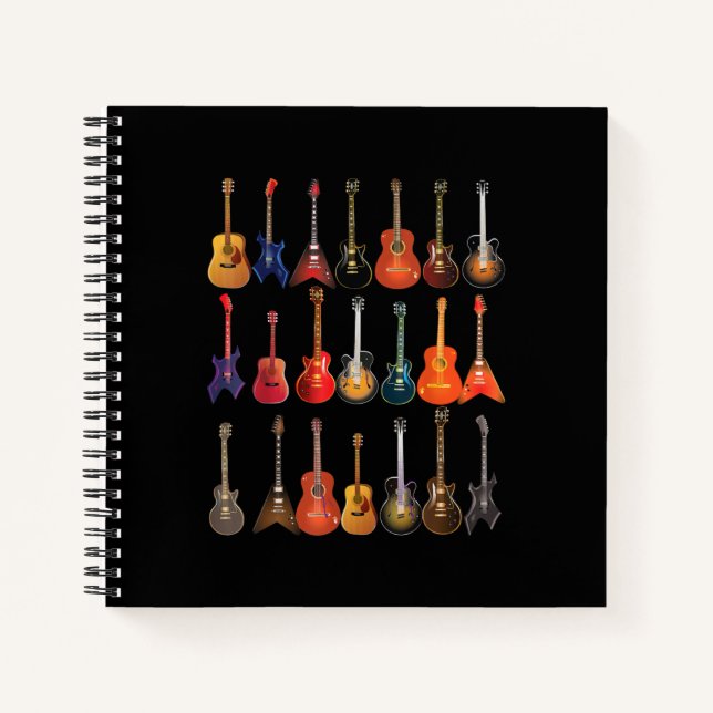 Cuaderno Rock De Guitarra Y Roll Instrumentos Musicales Reg (Anverso)