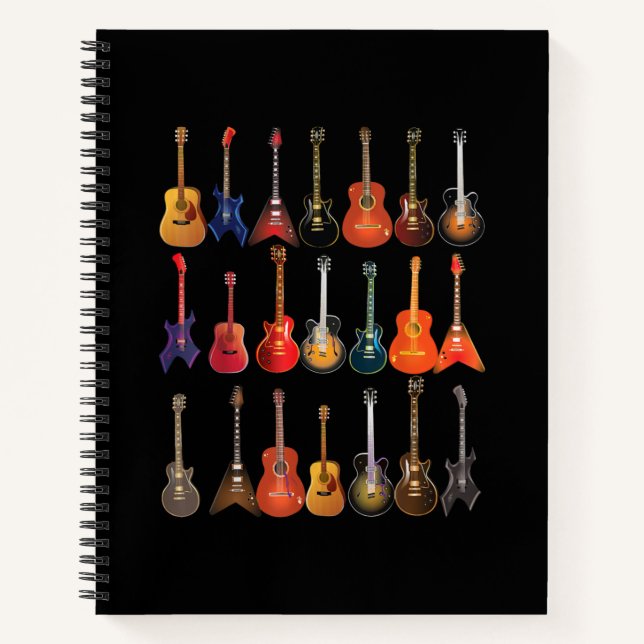 Cuaderno Rock De Guitarra Y Roll Instrumentos Musicales Reg (Anverso)