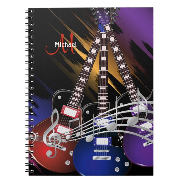 Cuaderno Rock Guitar Music Design (Frente)