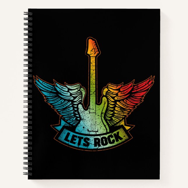 Cuaderno Rock Legend Rock and Roll Music Guitar (Anverso)