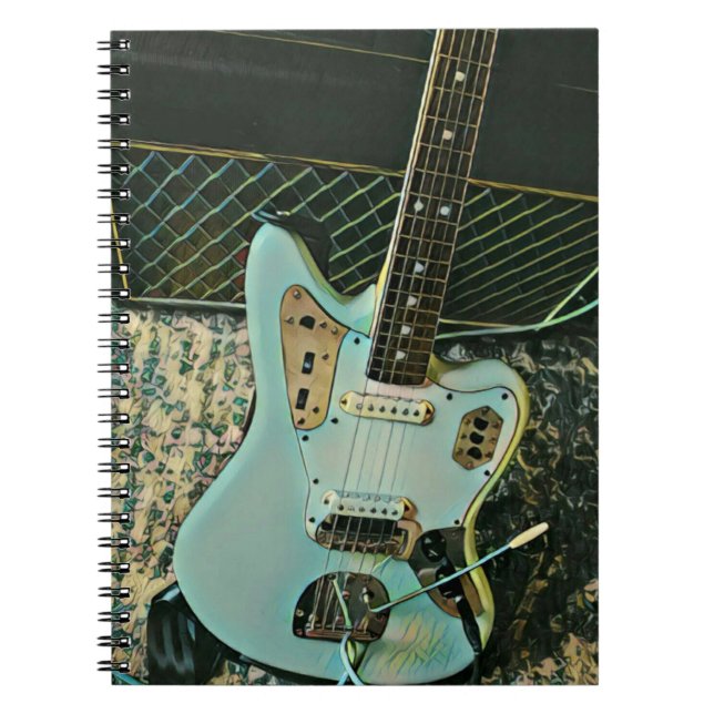 Cuaderno rock music gift for him her (Frente)