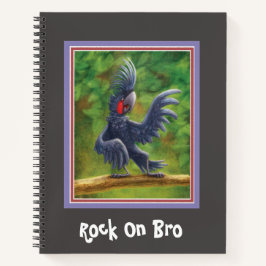 Cuaderno Rock On Bro Black Cockatoo Spiral Notebook