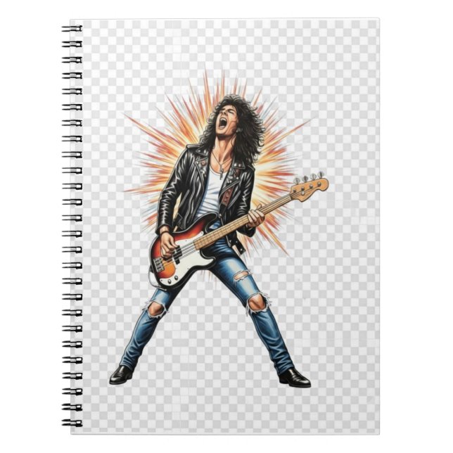 Cuaderno Rock star spiral notebook (Frente)