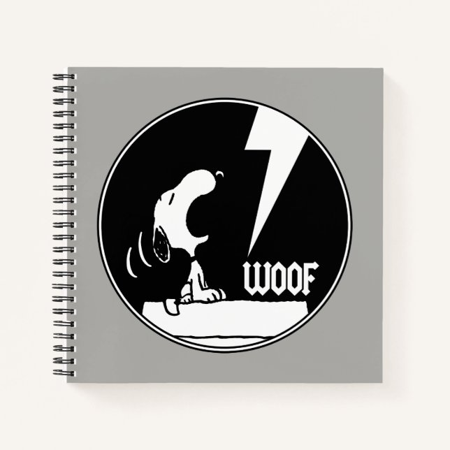 Cuaderno Rock Tees | Snoopy Howling (Anverso)