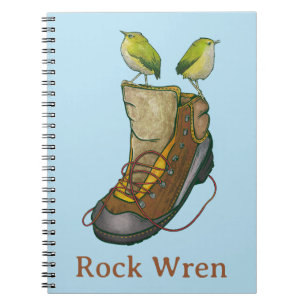 Cuaderno Rock Wren Tuke En una bota de senderismo