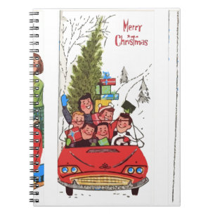 Cuaderno rockabilly vintage Christmas