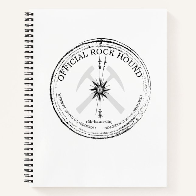 Cuaderno Rockound oficial: Coleccionista de rock certificad (Anverso)