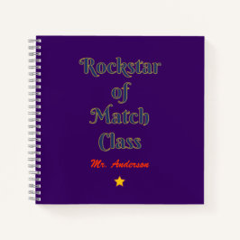Cuaderno Rockstar de la clase de partidos