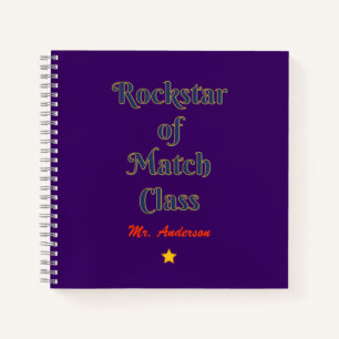 Cuaderno Rockstar de la clase de partidos