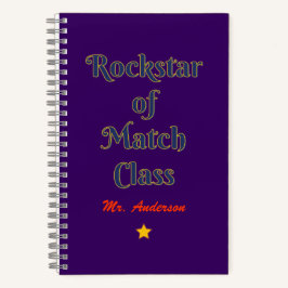 Cuaderno Rockstar de la clase de partidos