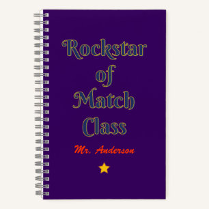 Cuaderno Rockstar de la clase de partidos