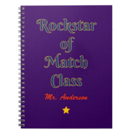 Cuaderno Rockstar de la clase de partidos
