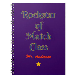 Cuaderno Rockstar de la clase de partidos