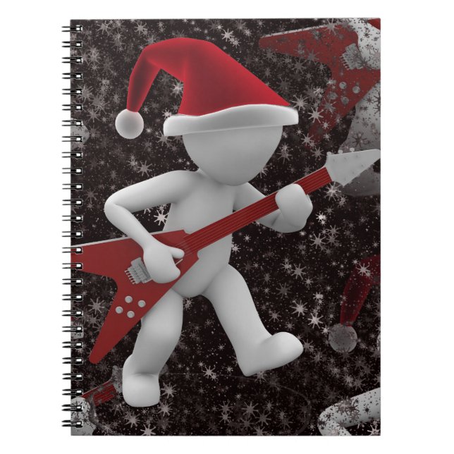 Cuaderno rockstar santa (Frente)