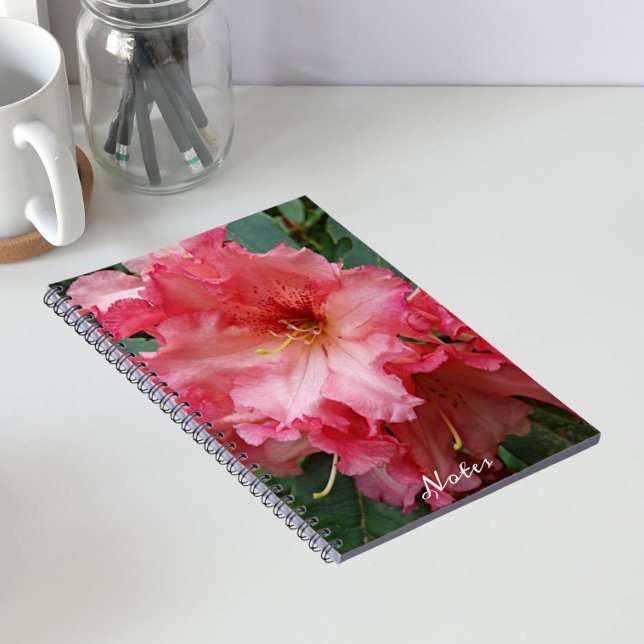 Cuaderno Rododendros rosados floral en flor (In Situ)