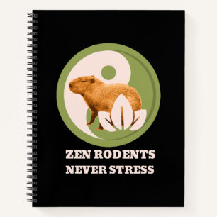 Cuaderno Roedores Zen Nunca Estrés Humor de Capybara