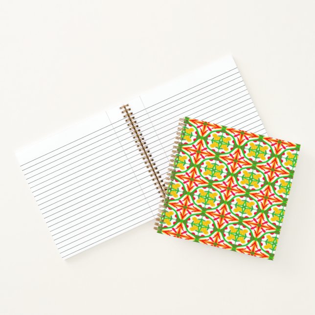 Cuaderno Rojo, amarillo y verde anime (Interior)