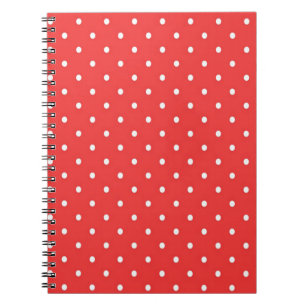 Cuaderno Rojo con lunares blancos